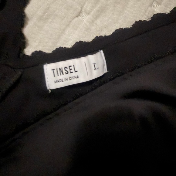 Tinsel Black Satin Top - Picture 2 of 4